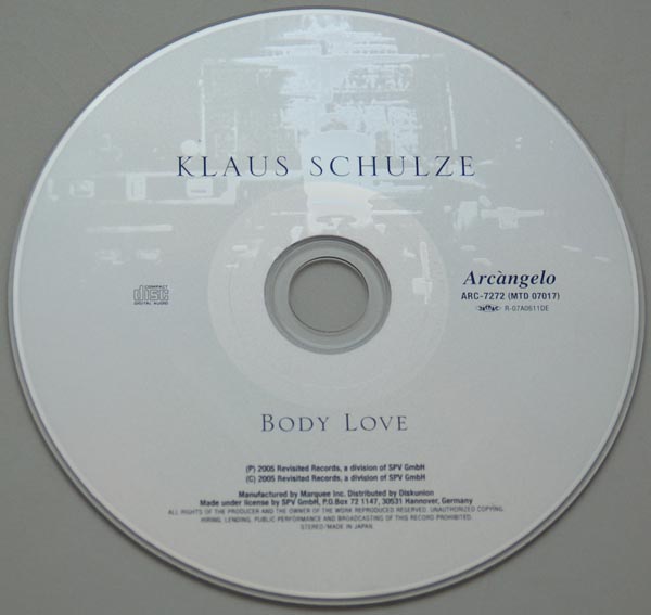 CD, Schulze, Klaus - Body Love