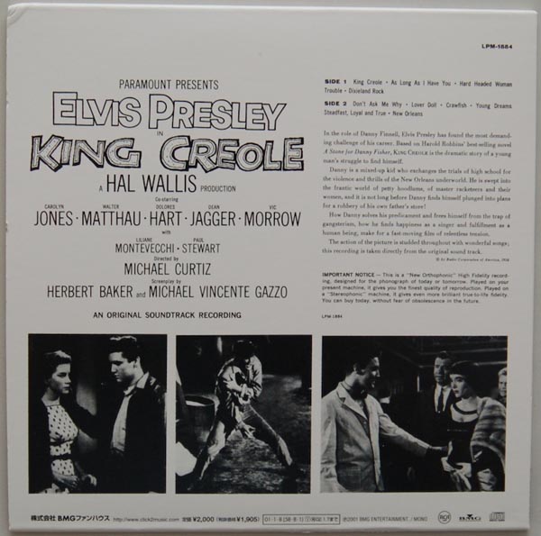 Back cover, Presley, Elvis - King Creole