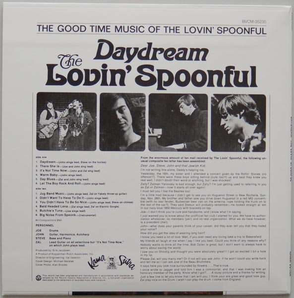 Back cover, Lovin' Spoonful (The) - Daydream