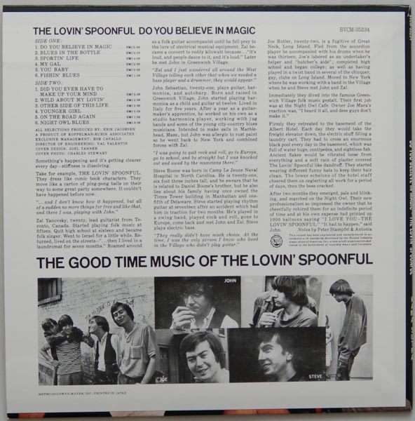 Back cover, Lovin' Spoonful (The) - Do You Believe In Magic