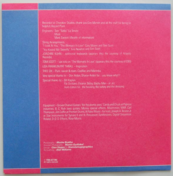 Inner sleeve side B, Moore, Gary - G-Force