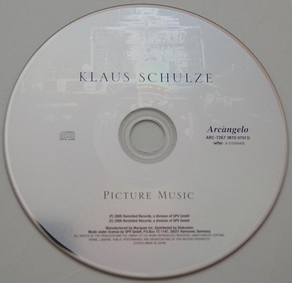 CD, Schulze, Klaus  - Picture Music