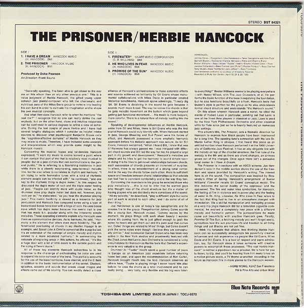 Back Cover, Hancock, Herbie - The Prisoner