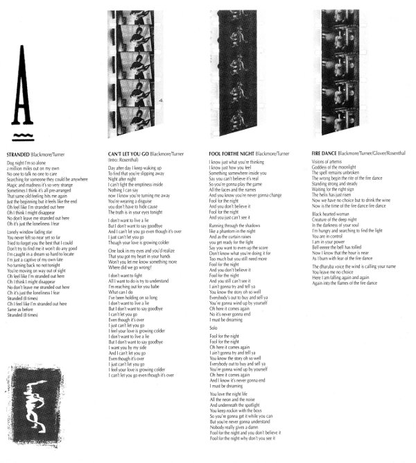 Inner sleeve side A, Rainbow - Bent Out Of Shape