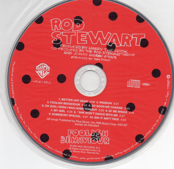 Cd, Stewart, Rod - Foolish Behaviour