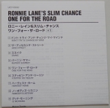 Lane, Ronnie - One For The Road +1, Lyric book